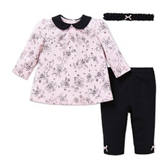 Little Me Other - Little Me® Baby Girls' 3-Piece Bunny Toile Legging